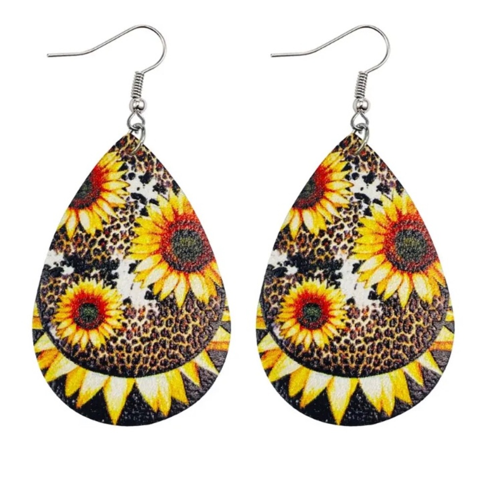 BOHO SUNFLOWER Earrings!!!
